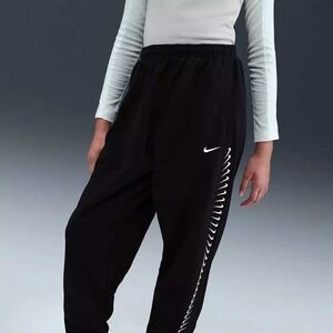 Nike Dance Pants Kids XS Black New Dri-FIT Swoosh Graphic Joggers HV0736-010